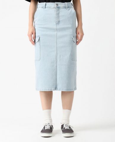  DICKIES - Chân váy denim phom chữ A phối túi 