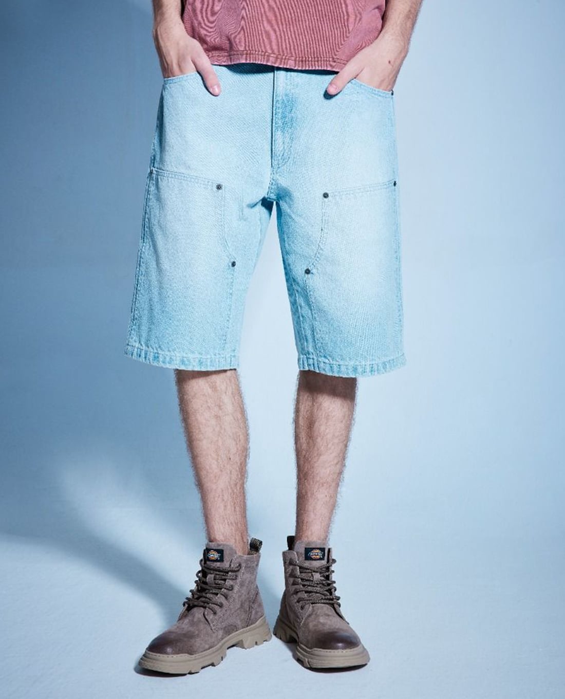 DICKIES - Quần short jeans nam ống rộng Gary Bill