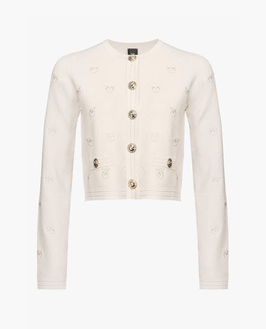  PINKO - Áo khoác cardigan phom ngắn tay dài Navarra 