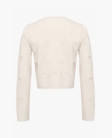  PINKO - Áo khoác cardigan phom ngắn tay dài Navarra 
