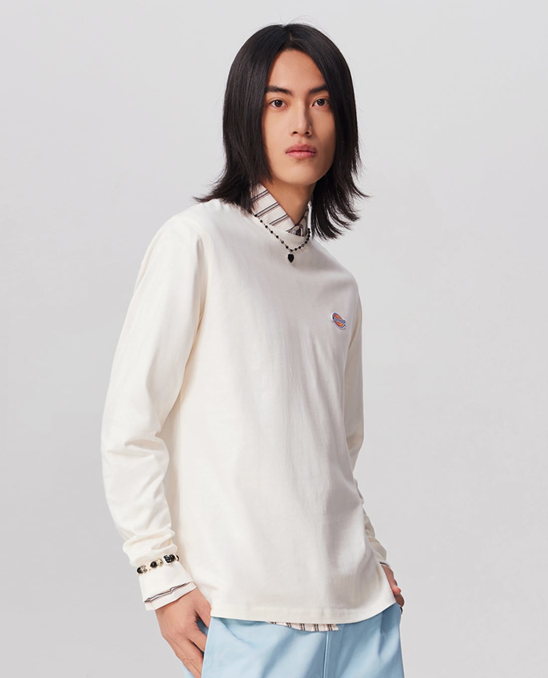 DICKIES - Áo thun nam cổ tròn tay dài Logo