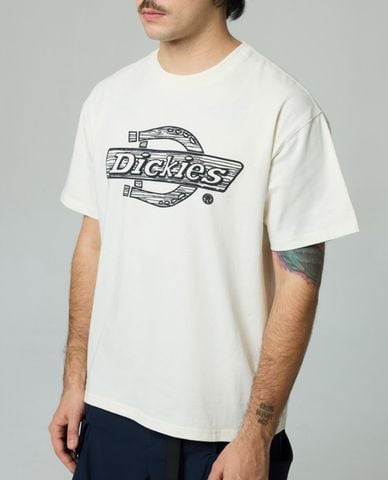  DICKIES - Áo thun unisex cổ tròn tay ngắn Graphic 