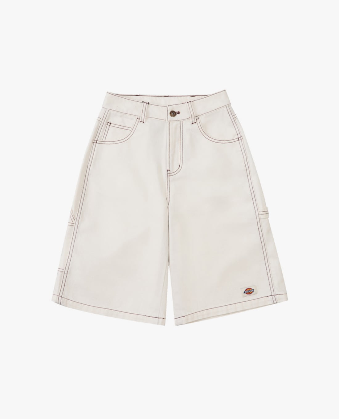 DICKIES - Quần short jeans nữ ngang gối cá tính