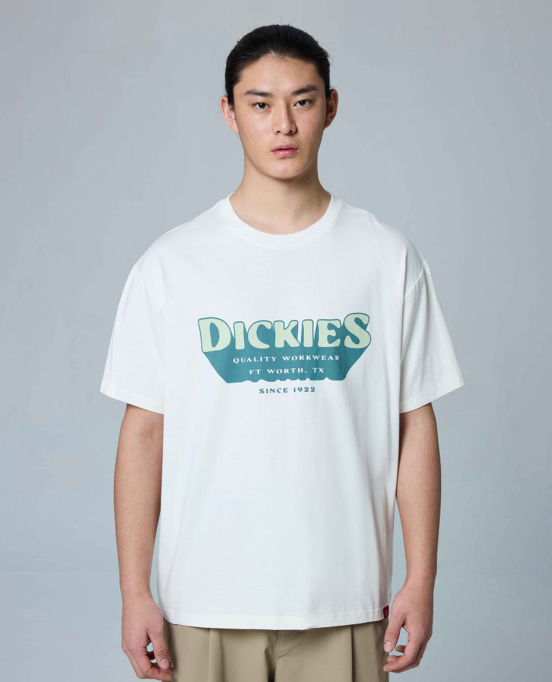 DICKIES - Áo thun unisex cổ tròn tay ngắn phối logo