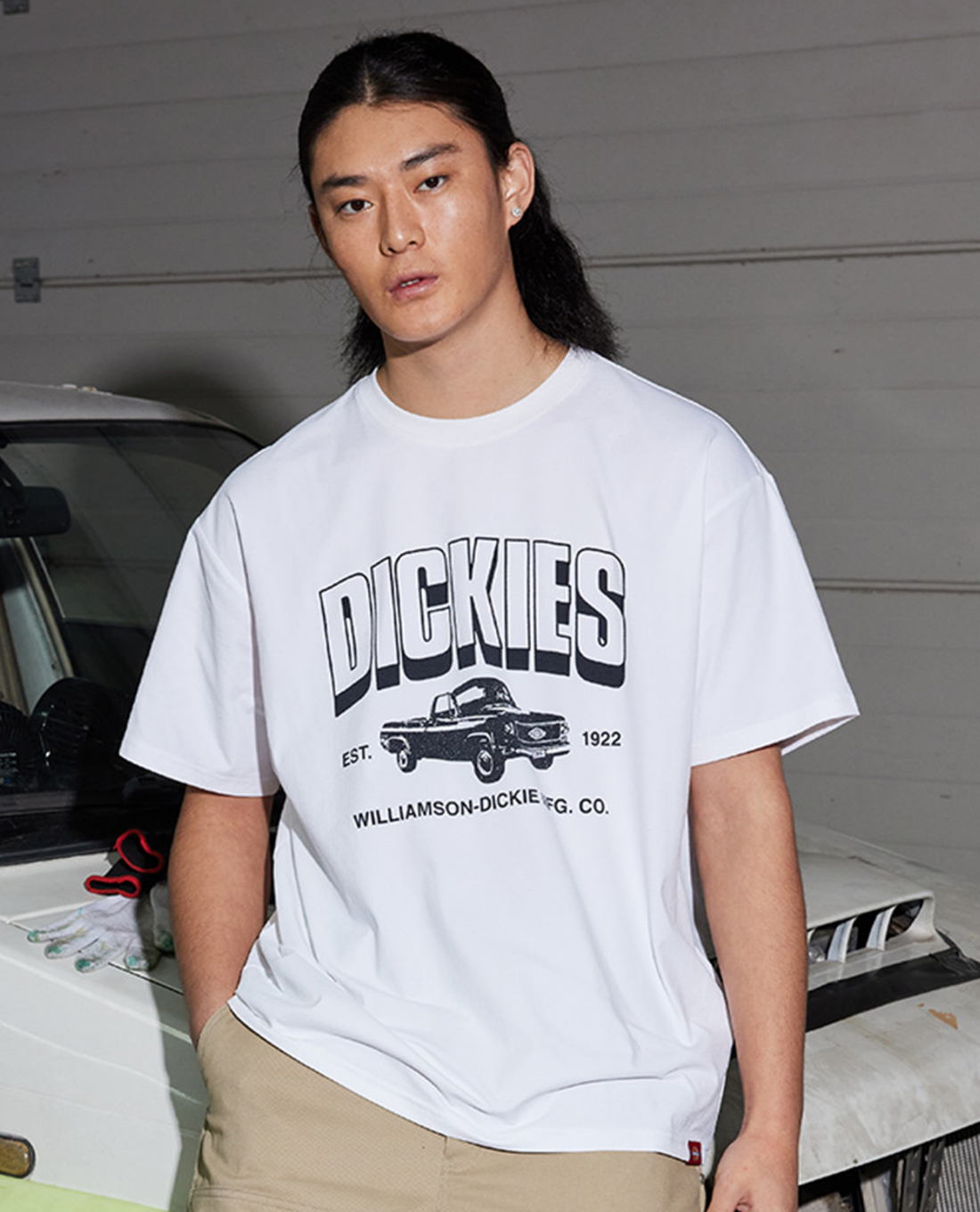 DICKIES - Áo thun nam cổ tròn tay ngắn hiện đại