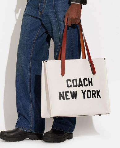  COACH - Túi tote nam phom chữ nhật Relay 