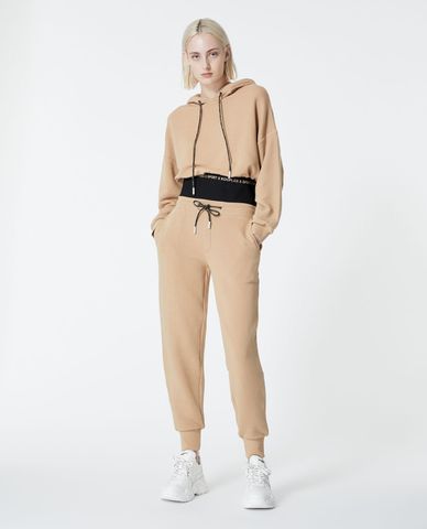  THE KOOPLES - Quần jogger nữ rút dây phối logo 