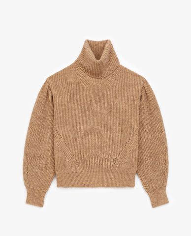  THE KOOPLES - Áo sweater nữ cổ lọ Knit Black Turtleneck 