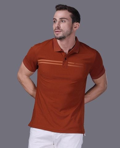  JOCKEY - Áo polo nam tay ngắn poly cafe 