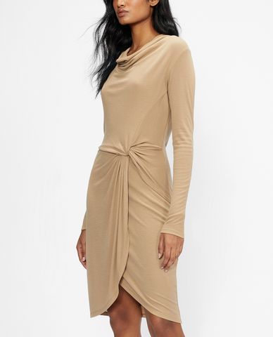  TED BAKER - Đầm dệt kim tay dài xoắn eo thời trang Neyda 