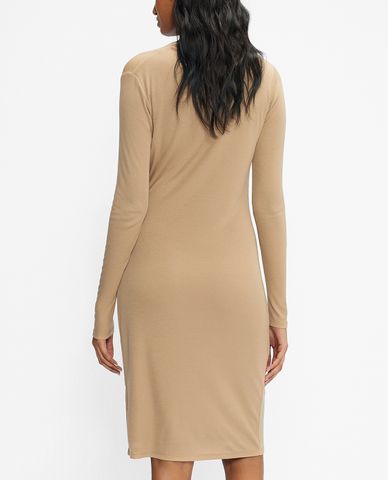  TED BAKER - Đầm dệt kim tay dài xoắn eo thời trang Neyda 