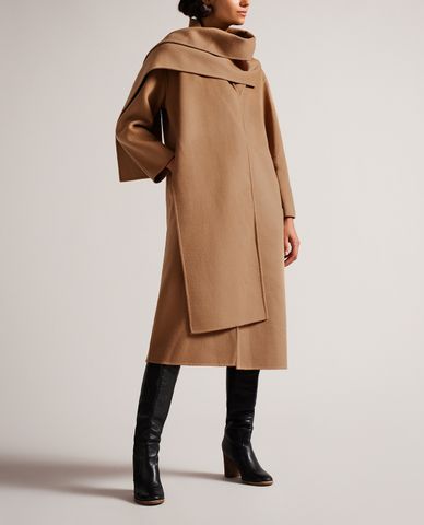  TED BAKER - Áo khoác măng tô nữ dáng dài thời trang Solanna 