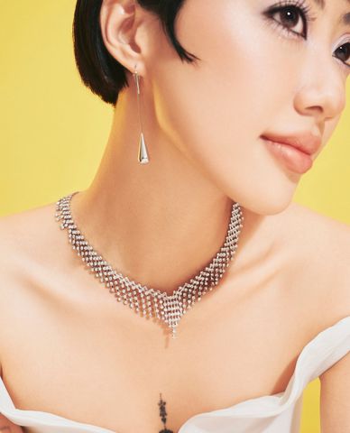  CECI - Khuyên tai nữ dáng thả hình giọt nước thời thượng 