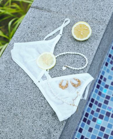  CECI - Khuyên tai nữ khoen tròn gợn sóng hiện đại 