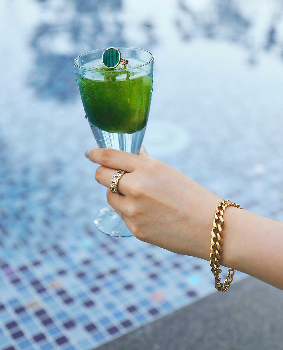 CECI - Vòng đeo tay nữ chuỗi mắt xích lớn cá tính