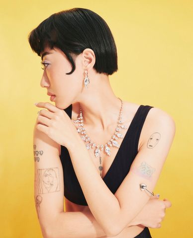  CECI - Vòng đeo tay nữ dáng hở hình trái tim xinh xắn 