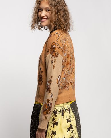  PINKO - Áo len nữ tay dài Flower And Bandana 