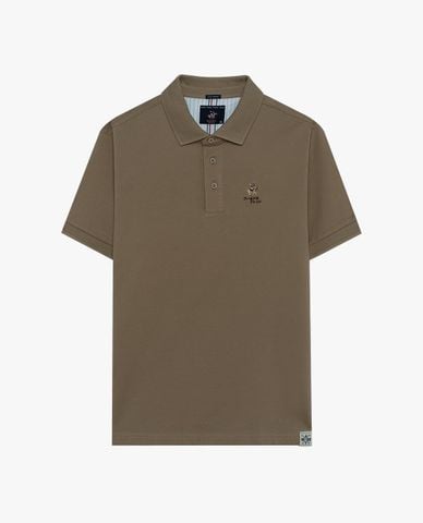  BEVERLY HILLS POLO CLUB - Áo polo nam cổ bẻ tay ngắn phối logo 
