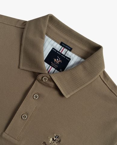  BEVERLY HILLS POLO CLUB - Áo polo nam cổ bẻ tay ngắn phối logo 