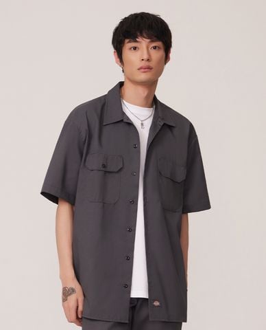  DICKIES - Áo sơ mi unisex cổ bẻ tay ngắn Mall 23 Casual 