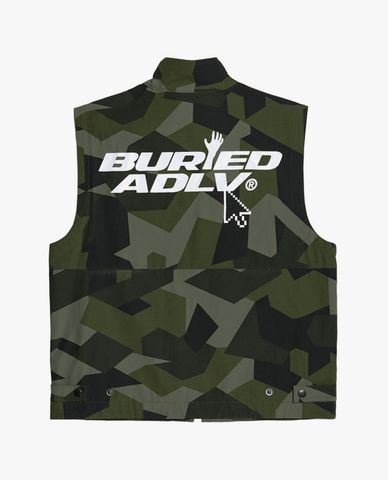  ADLV - Áo khoác sát nách phối zip BA x ADLV Outpocket Vest Indigo 