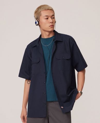  DICKIES - Áo sơ mi unisex cổ bẻ tay ngắn Mall 23 Casual 