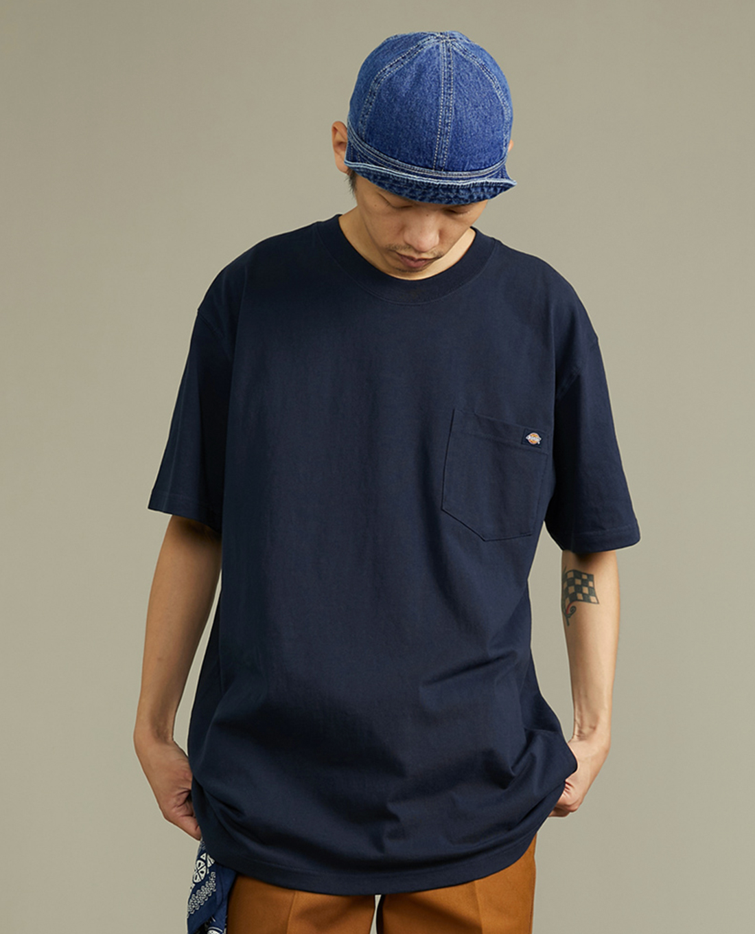 DICKIES - Áo thun nam cổ tròn tay ngắn Heavyweight Pocket