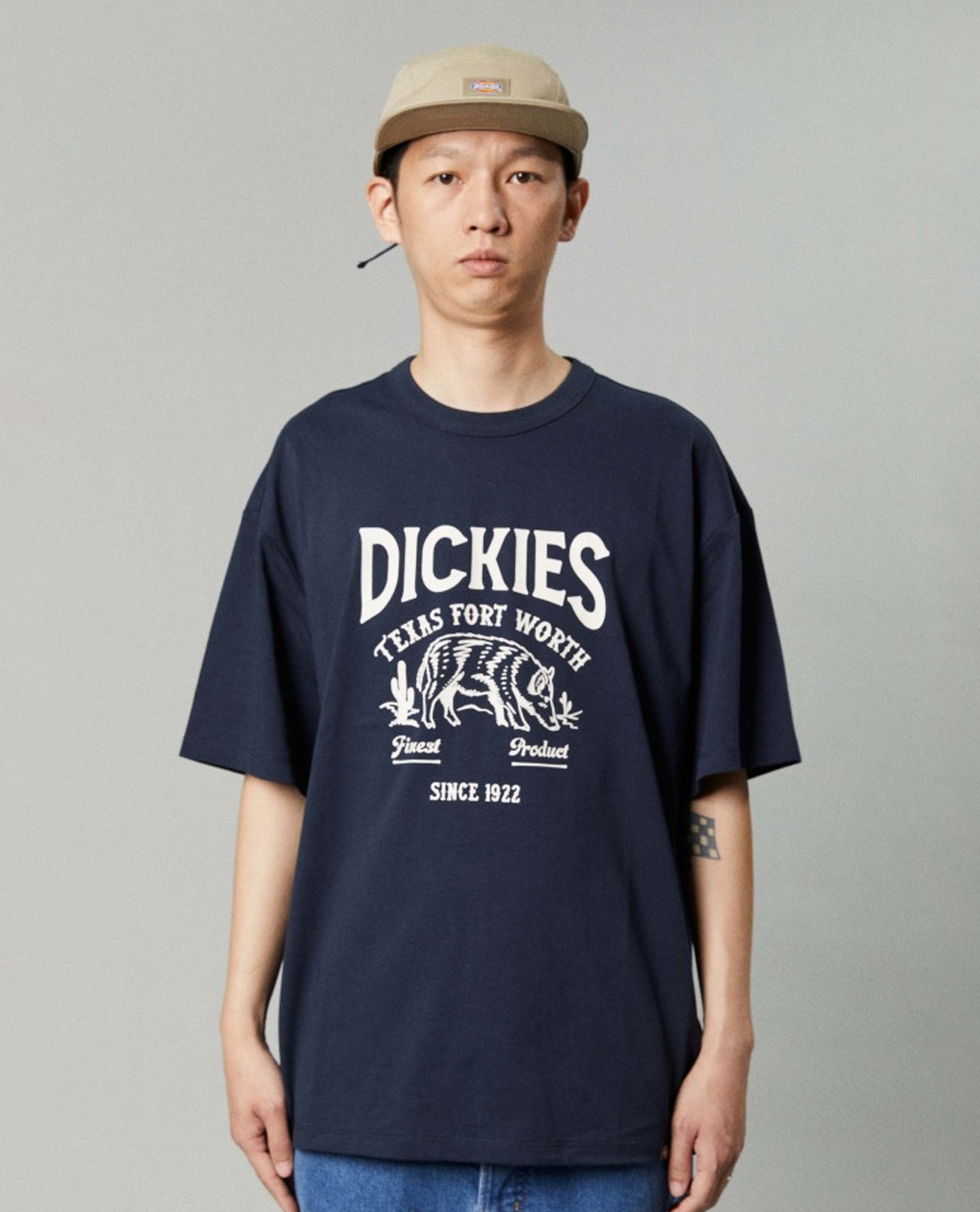 DICKIES - Áo thun nam cổ tròn tay ngắn phối logo Relaxed