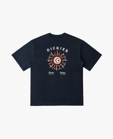  DICKIES - Áo thun unisex cổ tròn tay ngắn hoạ tiết mặt trời 