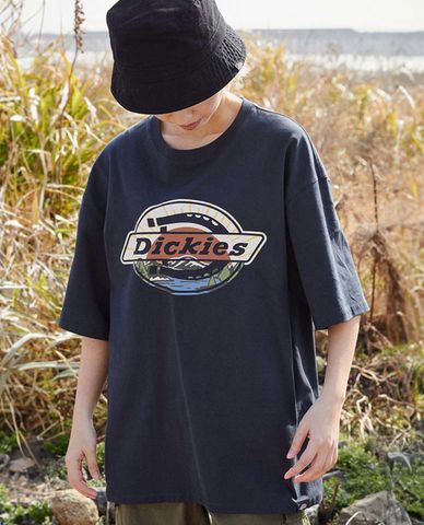  DICKIES - Áo thun unisex cổ tròn tay ngắn Single Jersey Logo 