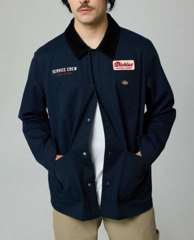  DICKIES - Áo khoác sơ mi unisex cổ bẻ tay dài 