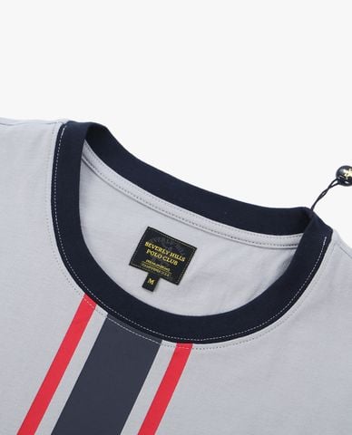  BEVERLY HILLS POLO CLUB - Áo thun nam cổ tròn tay ngắn trẻ trung 