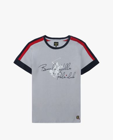  BEVERLY HILLS POLO CLUB - Áo thun nam cổ tròn tay ngắn trẻ trung 