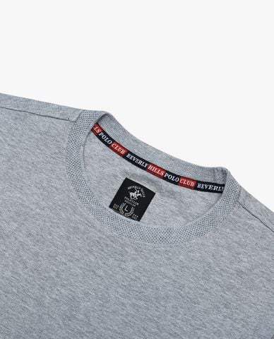  BEVERLY HILLS POLO CLUB - Áo thun nam cổ tròn tay ngắn trẻ trung 