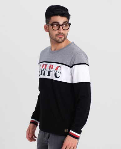  BEVERLY HILLS POLO CLUB - Áo thun nam cổ tròn tay dài thời trang 