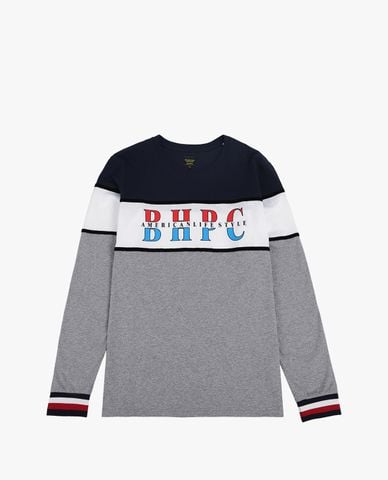  BEVERLY HILLS POLO CLUB - Áo thun nam cổ tròn tay dài thời trang 