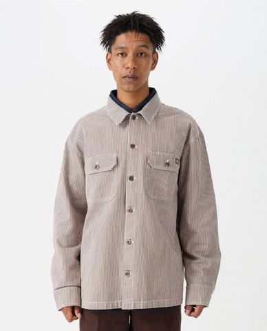  DICKIES - Áo khoác sơ mi unisex cổ bẻ tay dài Hickory 