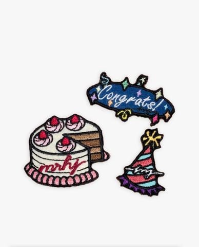  Marhen.J - Set huy hiệu cài túi xách Wappen Celebration 