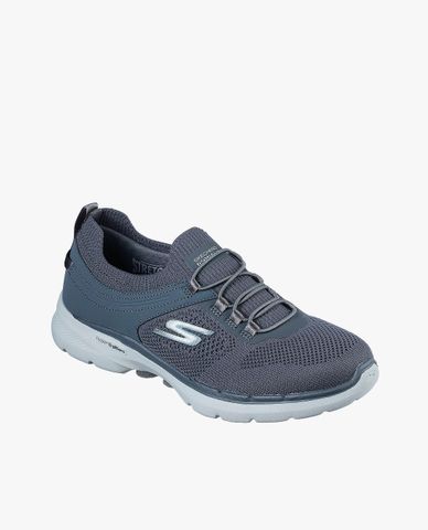  SKECHERS - Giày đi bộ nữ phối dây thắt GOwalk 6 Summer Sparks 
