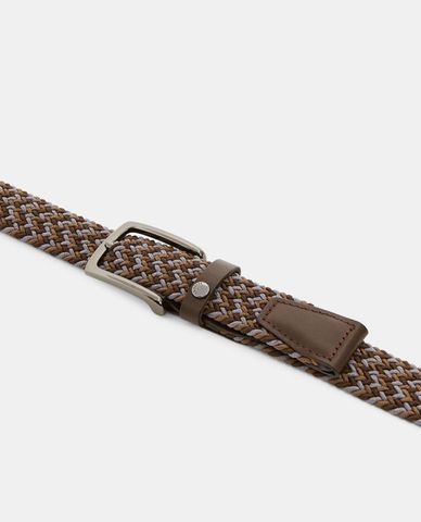  TED BAKER - Thắt lưng nam vải dệt Charcoal Coloured Elasticate 