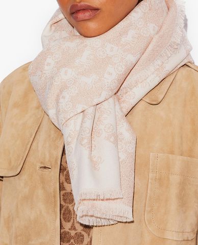  COACH - Khăn choàng nữ chữ nhật Horse & Carriage Print Shawl 