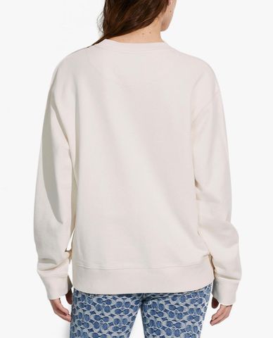  COACH - Áo sweatshirt nữ cổ tròn tay dài Evergreen Horse & Carriage 