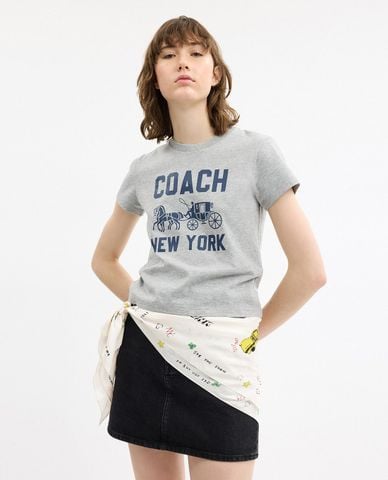  COACH - Khăn choàng nữ hình vuông Sketch Print 