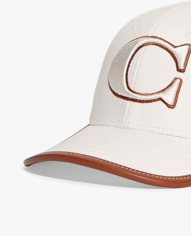  COACH - Nón bóng chày nữ phối logo thời trang 