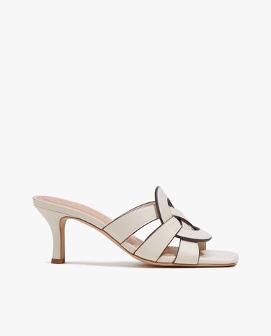  COACH - Giày mules cao gót mũi vuông Tillie Leather 