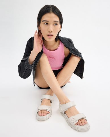  COACH - Giày sandals nữ đế thấp mũi tròn Brynn 