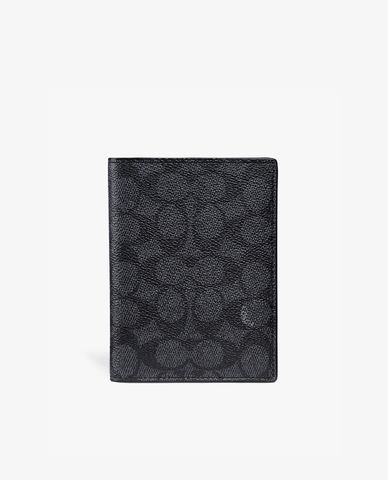  COACH - Ví đựng passport Signature Canvas 