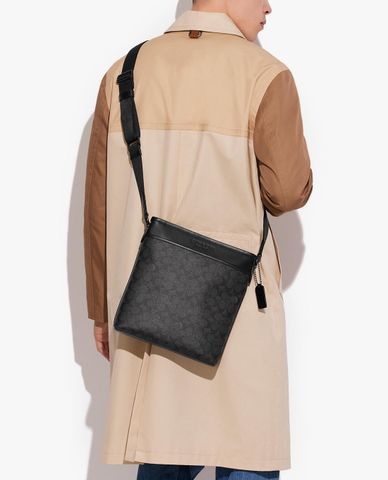  COACH - Túi đeo chéo nam phom vuông Gotham Slim 