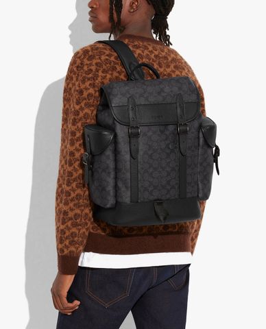  COACH - Balo nam phom chữ nhật Hitch 