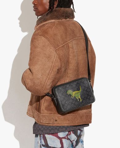  COACH - Túi đeo chéo nam chữ nhật Charter 24 